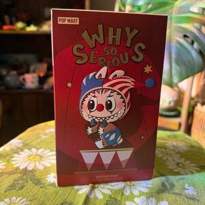 String Puppet POP NOW Pop Mart Why So Serious Stuffed Animal - Red and Blue